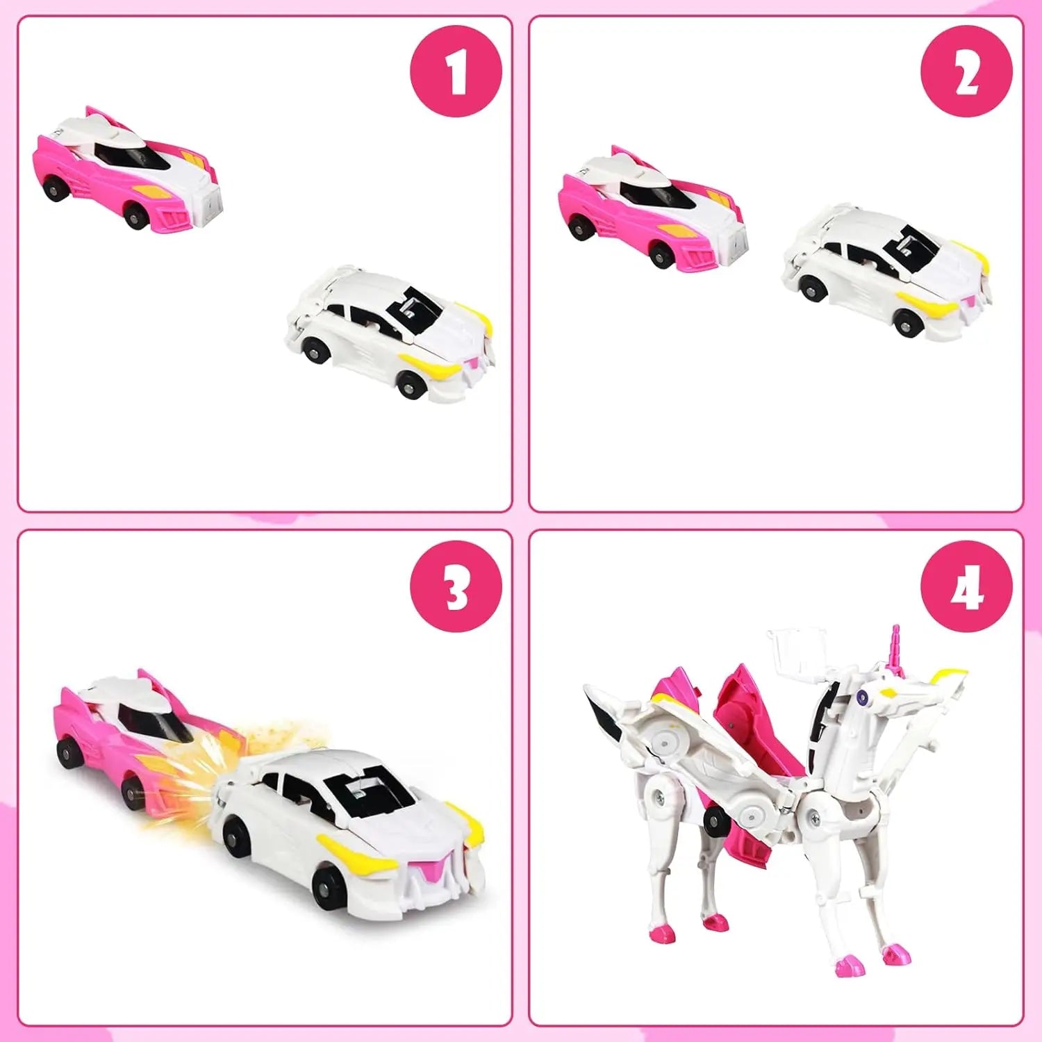 🦄 2w1 AUTO-ROBOT TRANSFORMER: MAGICZNY JEDNOROZEC.