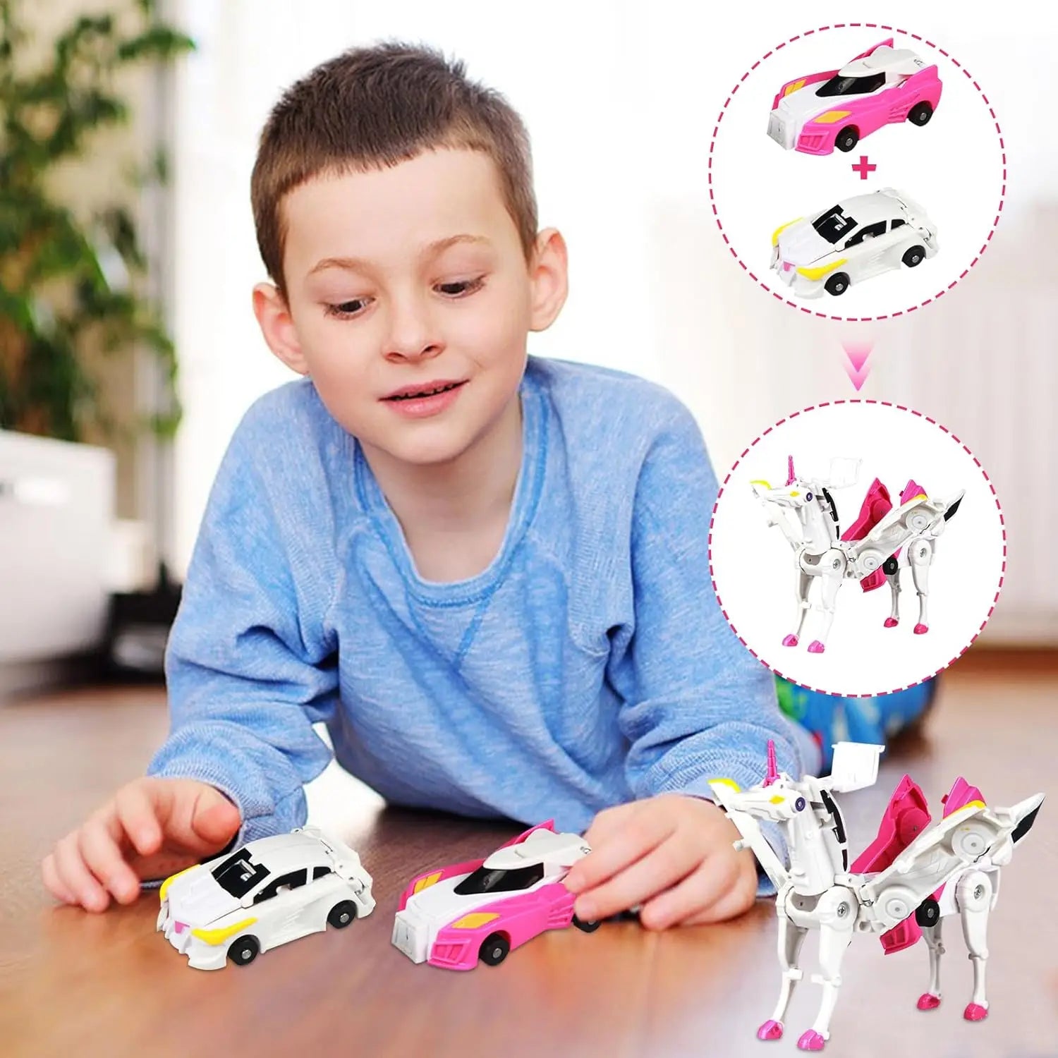 🦄 2w1 AUTO-ROBOT TRANSFORMER: MAGICZNY JEDNOROZEC.