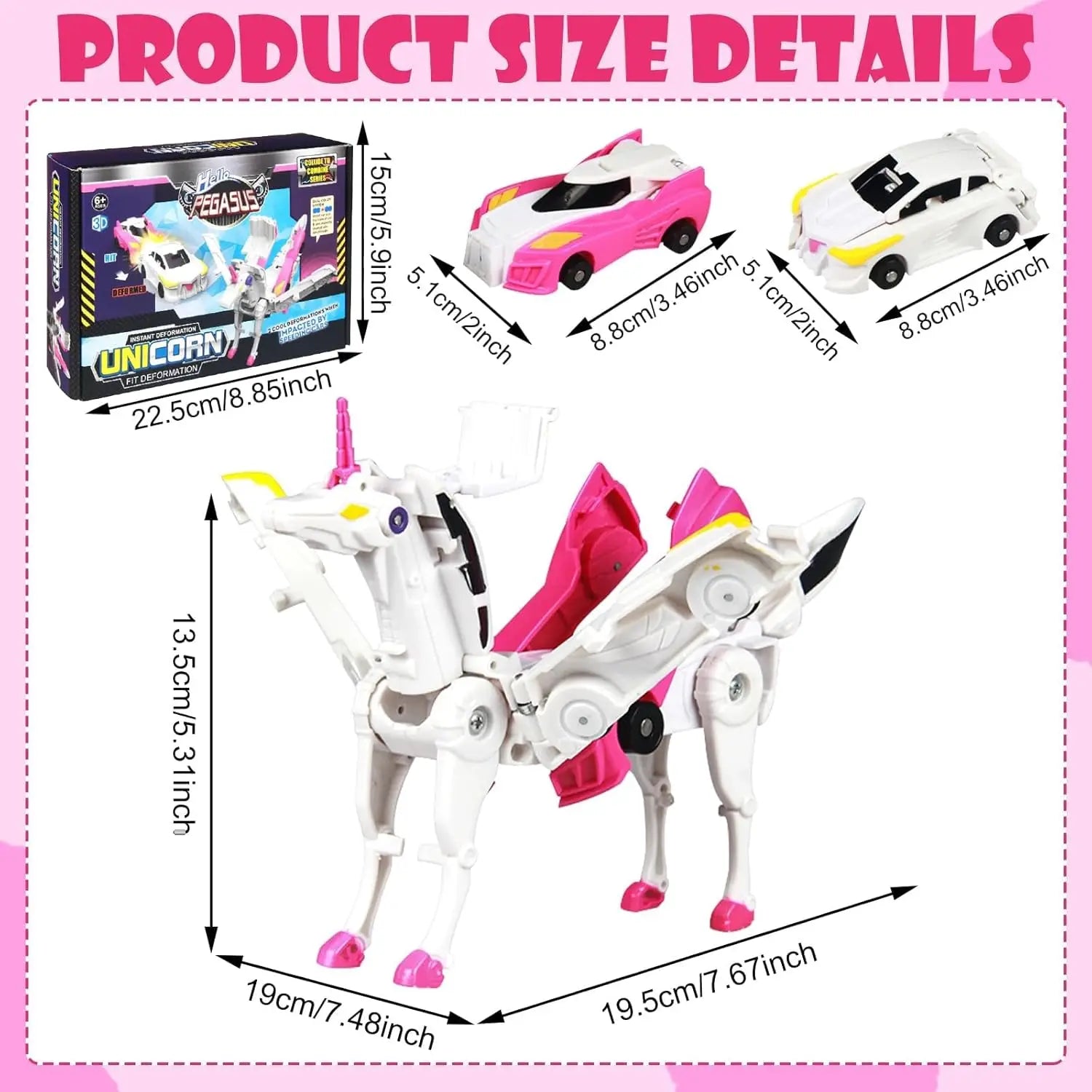 🦄 2w1 AUTO-ROBOT TRANSFORMER: MAGICZNY JEDNOROZEC.