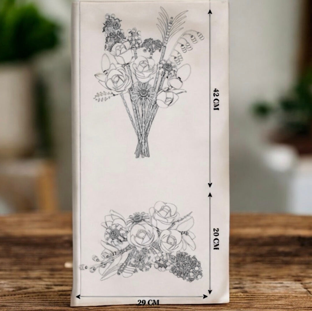 Bukiet Fioletowych Róz – Klocki Konstrukcyjne DIY (powyzej 650 pcs).  Idealny prezent na kazda okazję