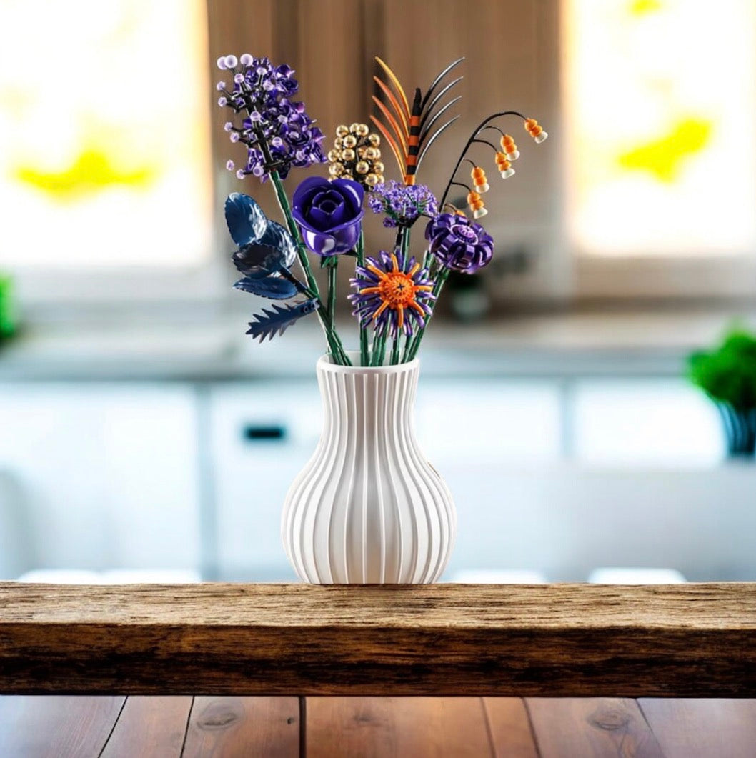 Bukiet Fioletowych Róz – Klocki Konstrukcyjne DIY (powyzej 650 pcs).  Idealny prezent na kazda okazję