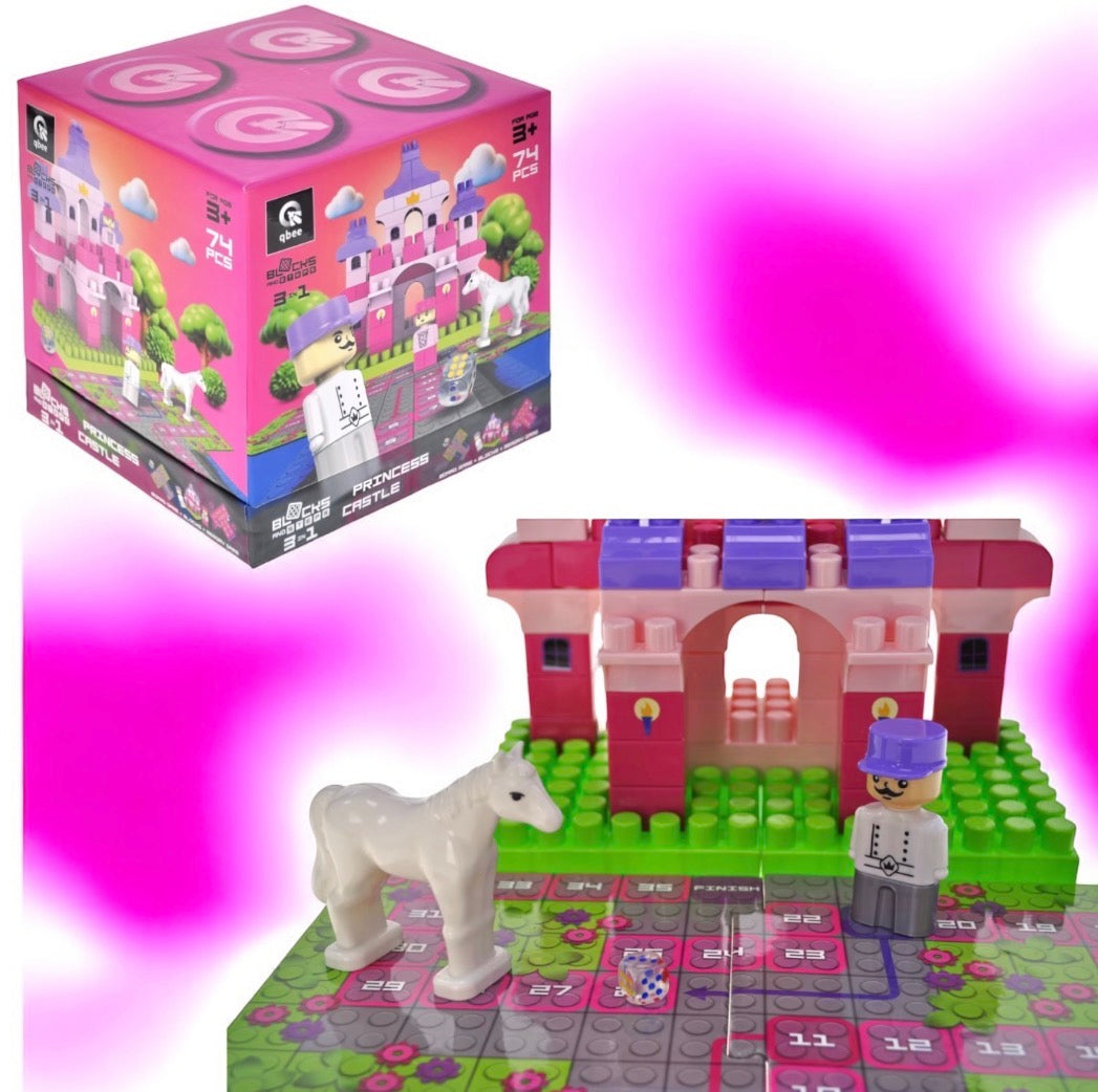 🏰 GRA PLANSZOWA 3w1 CASTLE PRINCESS – STWÓRZ WŁASNE KRÓLESTWO! 👑