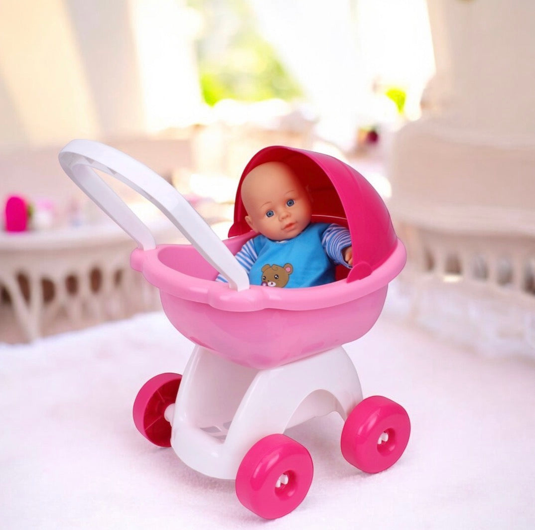 🌟 KRÓLEWSKI SPACER Z ULUBIONĄ LALKĄ – WÓZEK TECHNOK 8256! 🌟