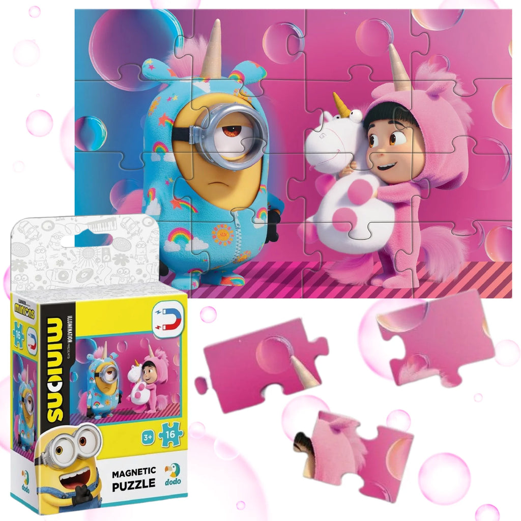 Puzzle Magnetyczne MINIONKI (16 el.) – Hit dla Najmłodszych!