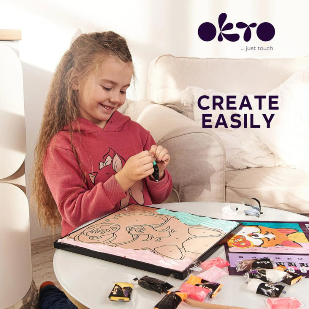 OKTO Sensory Art – Stwórz Uroczy Obraz 3D "Lisek" (Model 20001)