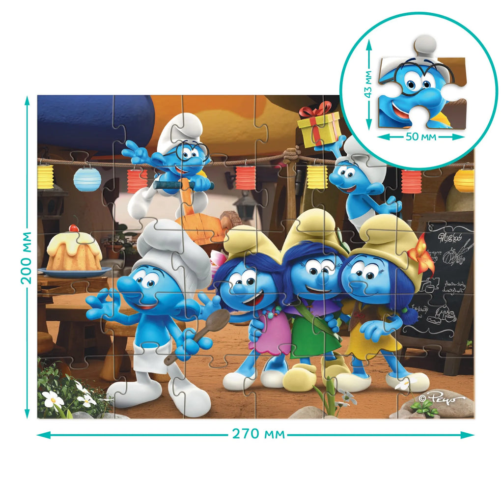 Puzzle Dodo Smerfy 30 elementów . Kreatywna zabawa