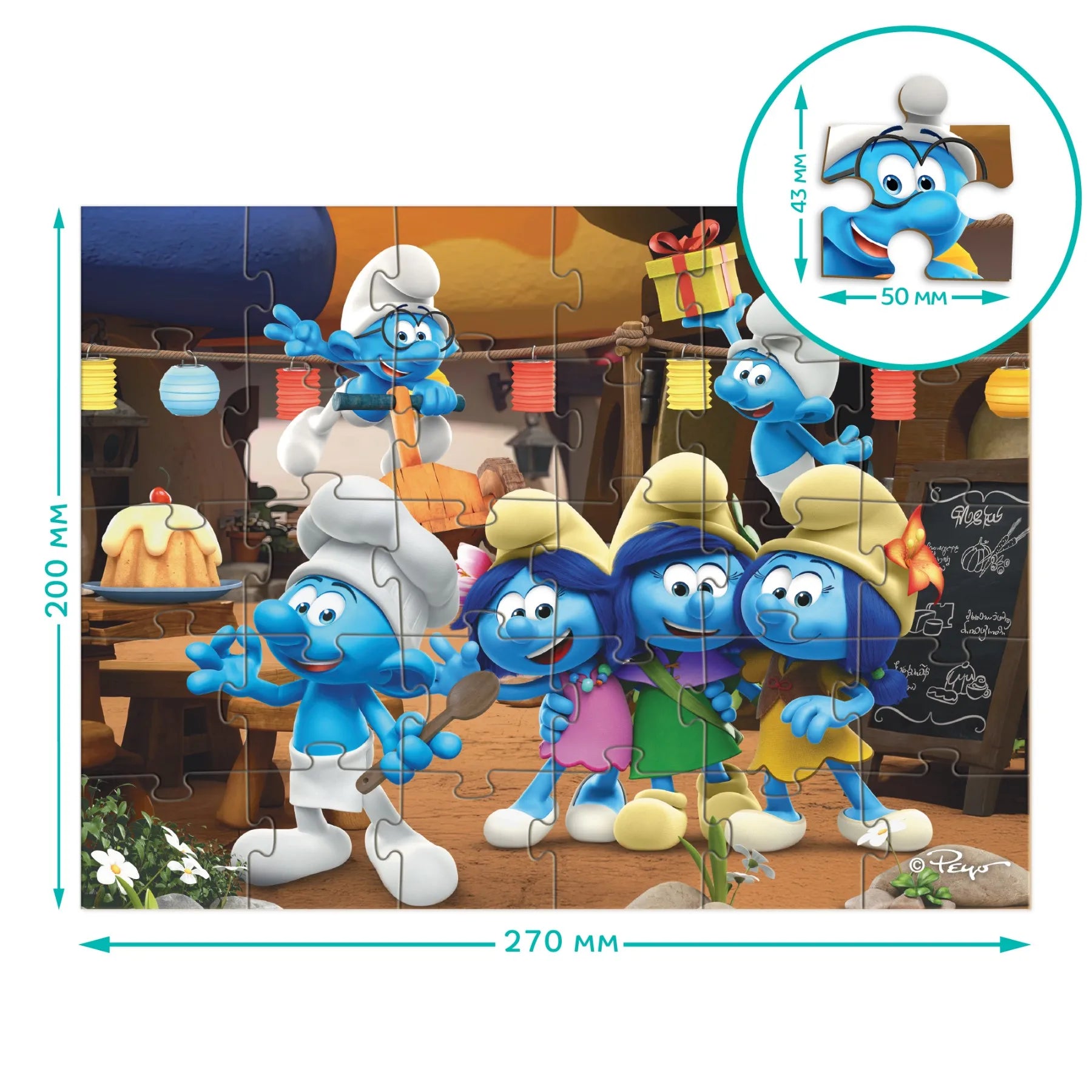 Puzzle Dodo Smerfy 30 elementów . Kreatywna zabawa