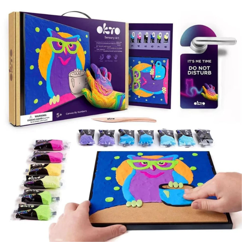 OKTO Zestaw Artystyczny Trójwymiarowy Obraz "SOWA" Malowanie po numerach