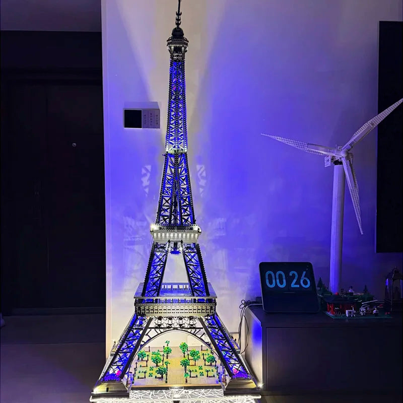 Klocki konstrukcyjne.Majestatyczna  Duza Wieza  w miniaturze.Ponad 9000 ELEMENTÓW I 1,5M WYSOKOŚCI.