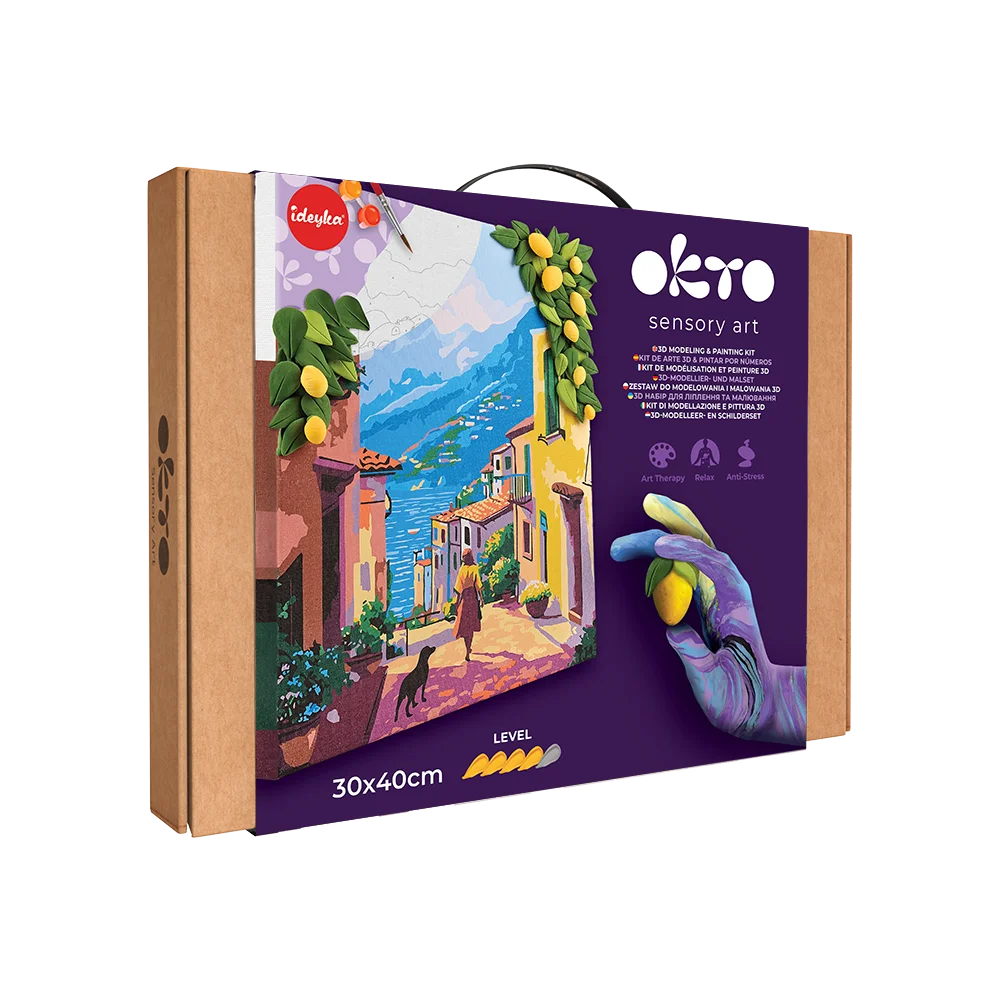 OKTO Sensory Art – Zestaw 3D „Cytrynowy Weekend”: Włoskie Wakacje na Twoim Płótnie