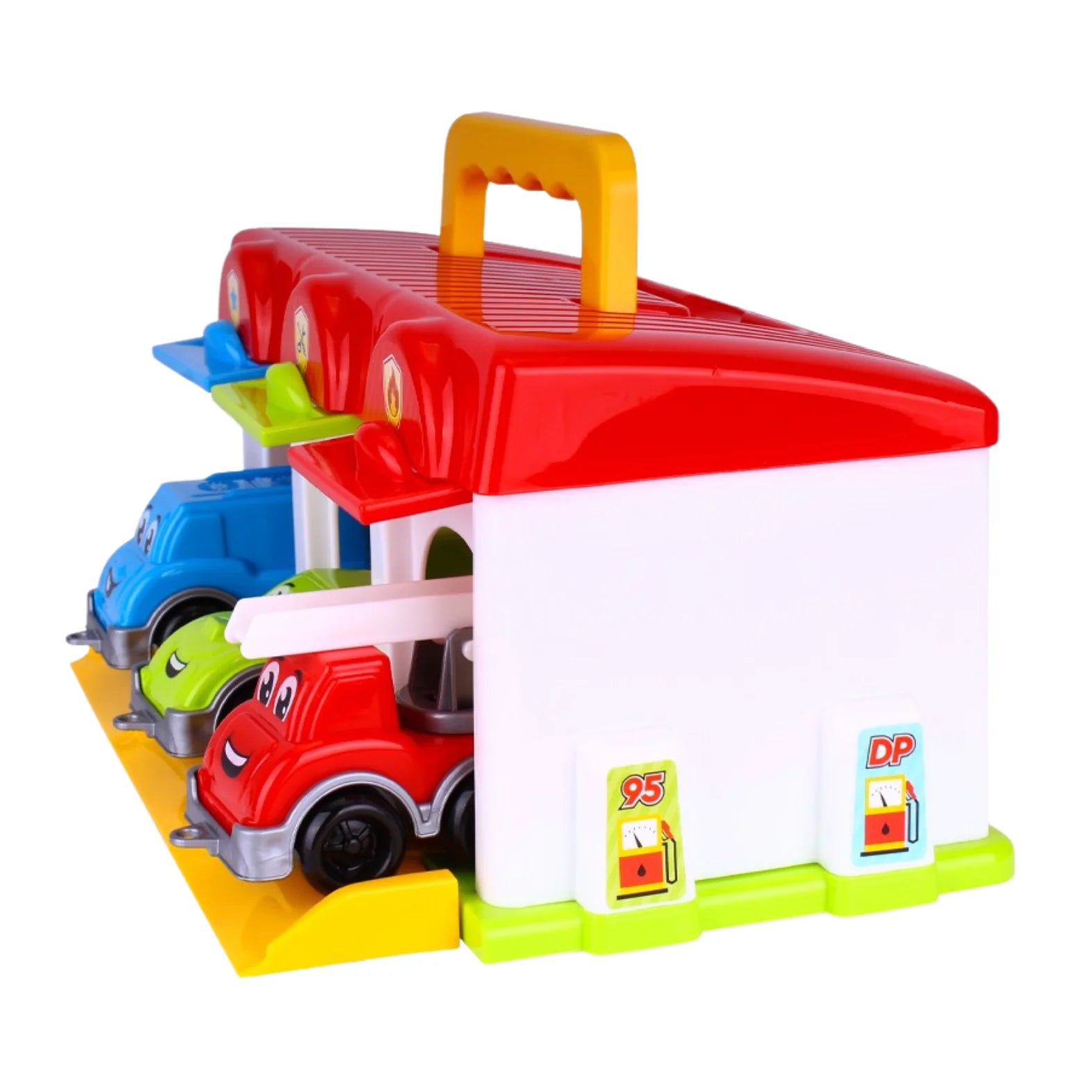 GARAZ ZAMYKANY Z SAMOCHODAMI .Błyskawiczna Akcja Ratunkowa! Mobilny Zestaw 3 Autek i Garazu&nbsp;⭐TEMATYCZNE POJAZDY.DZWIGNIA KATAPULTY