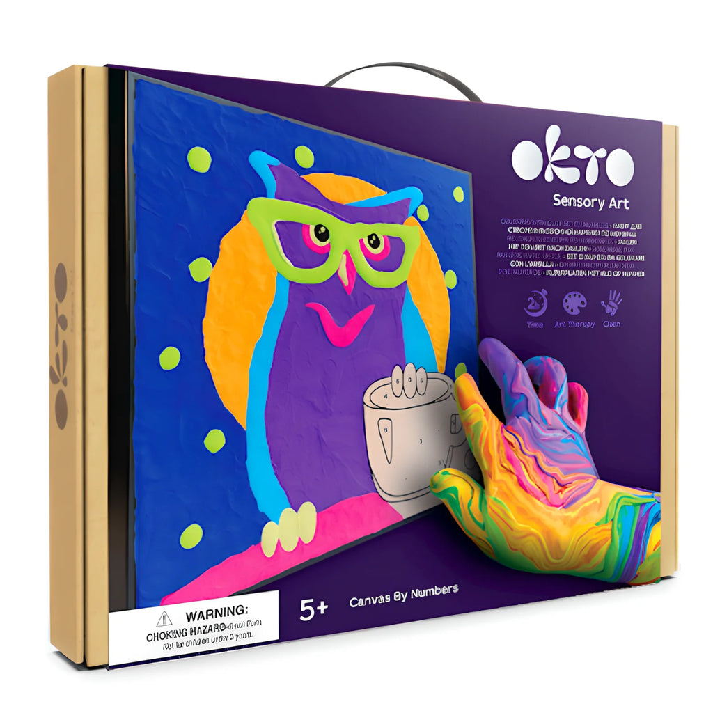 OKTO Zestaw Artystyczny Trójwymiarowy Obraz "SOWA" Malowanie po numerach