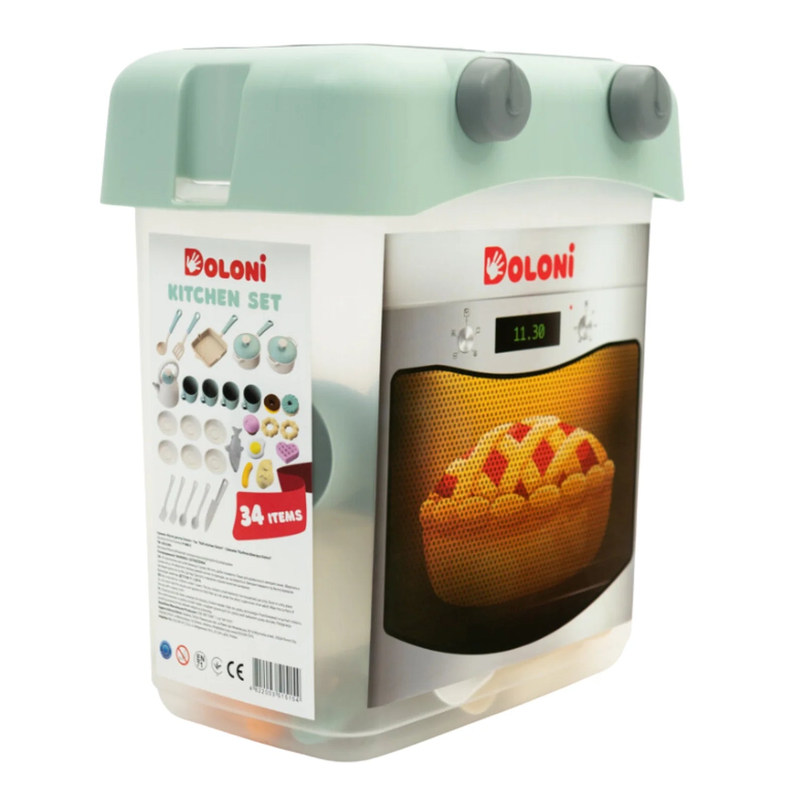 🍳 DUZY ZESTAW KUCHENNY DOLONI Z DWOMA PALNIKAMI – 34 ELEMENTY 🍳