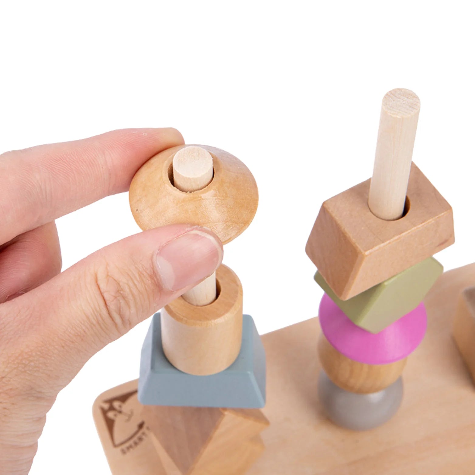 🌈 Edukacyjna Układanka Drewniana Montessori – Kolorowy Świat Figur i Kształtów.