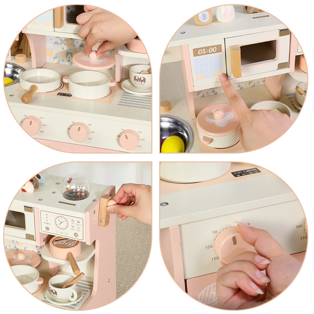 🍳 Drewniany Zestaw Małego Kucharza: Kuchnia Pełna Przygód!