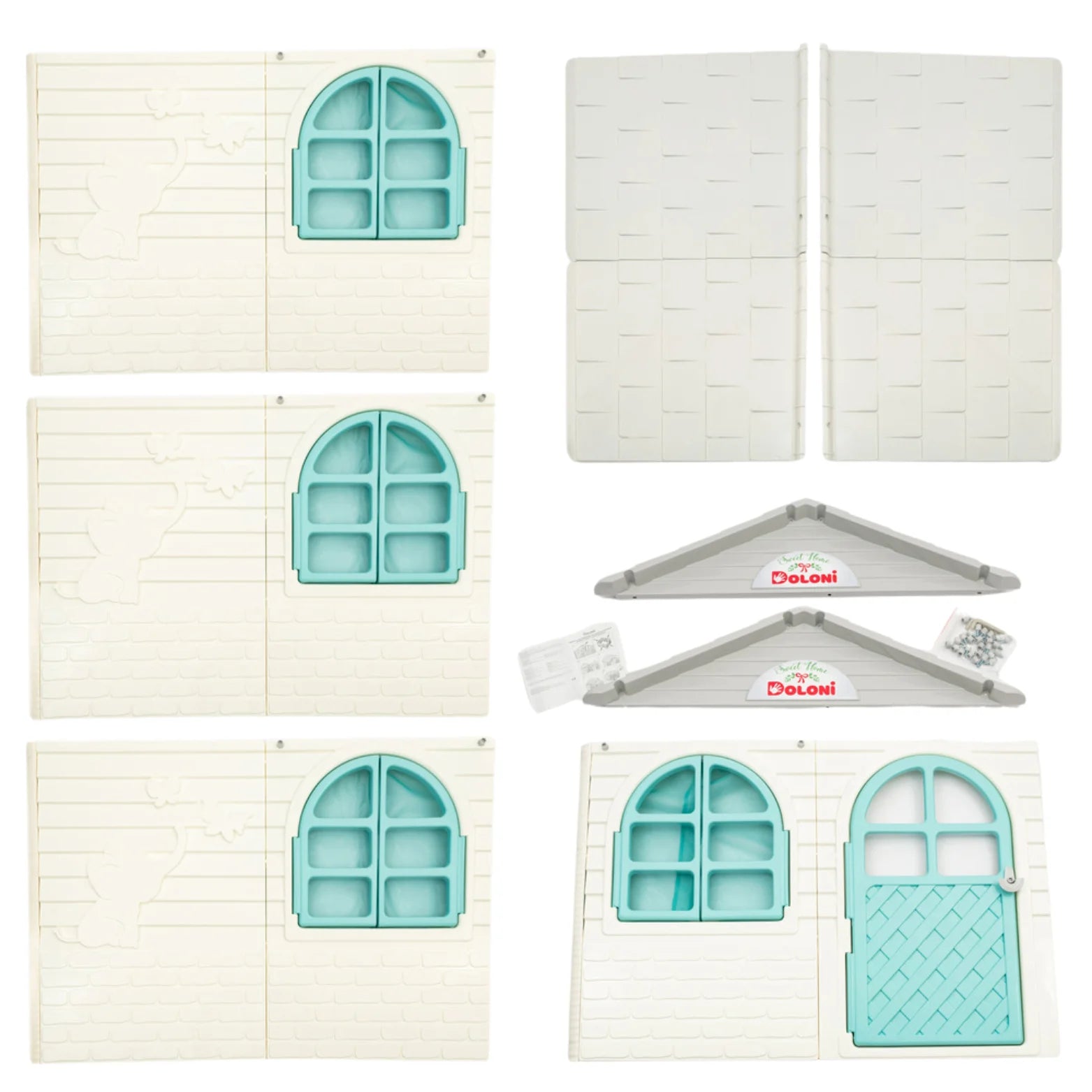 DUZY DOMEK DLA DZIECI DOLONI – REZYDENCJA Z ZASŁONKAMI XXL&nbsp;✨🏠 (120x129x129 cm)