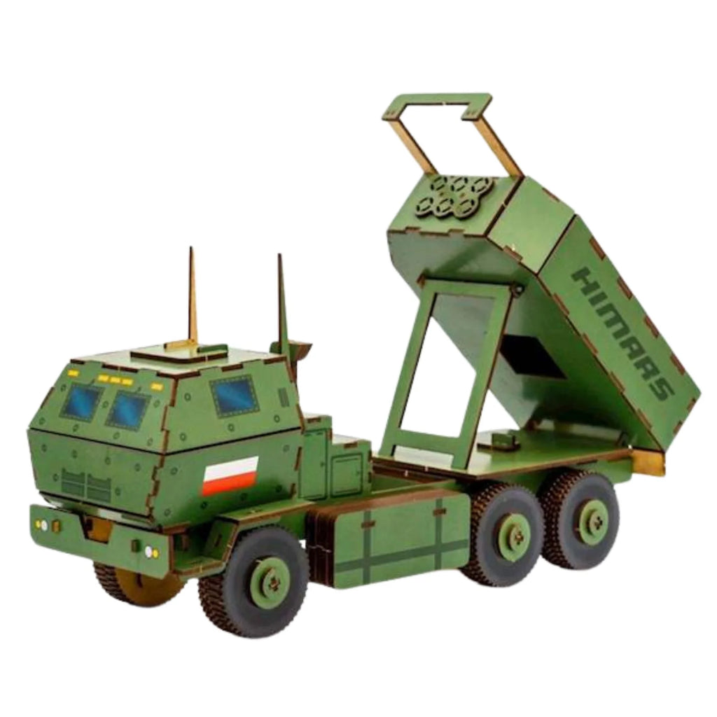 POJAZD WOJSKOWY PUZZLE DREWNIANE UKŁADANKA MODEL 3D WOJSKO. Zbuduj własna legendę militarna!