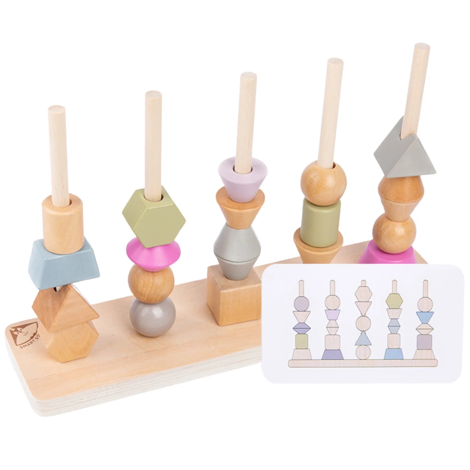 🌈 Edukacyjna Układanka Drewniana Montessori – Kolorowy Świat Figur i Kształtów.