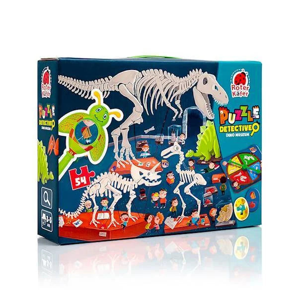 🔥 HIT! Puzzle DETEKTYW 54 el. z Magiczną Lupą – Leśna Opowieść i Dinozaury! 🌲