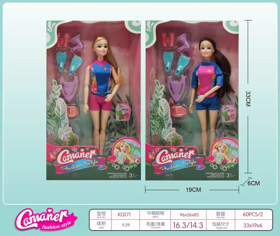 ZESTAW LALKA DO NURKOWANIA – DOUBLE WORLD DIVING EQUIPMENT&nbsp;🌊