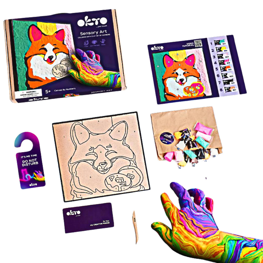 OKTO Sensory Art – Stwórz Uroczy Obraz 3D "Lisek" (Model 20001)