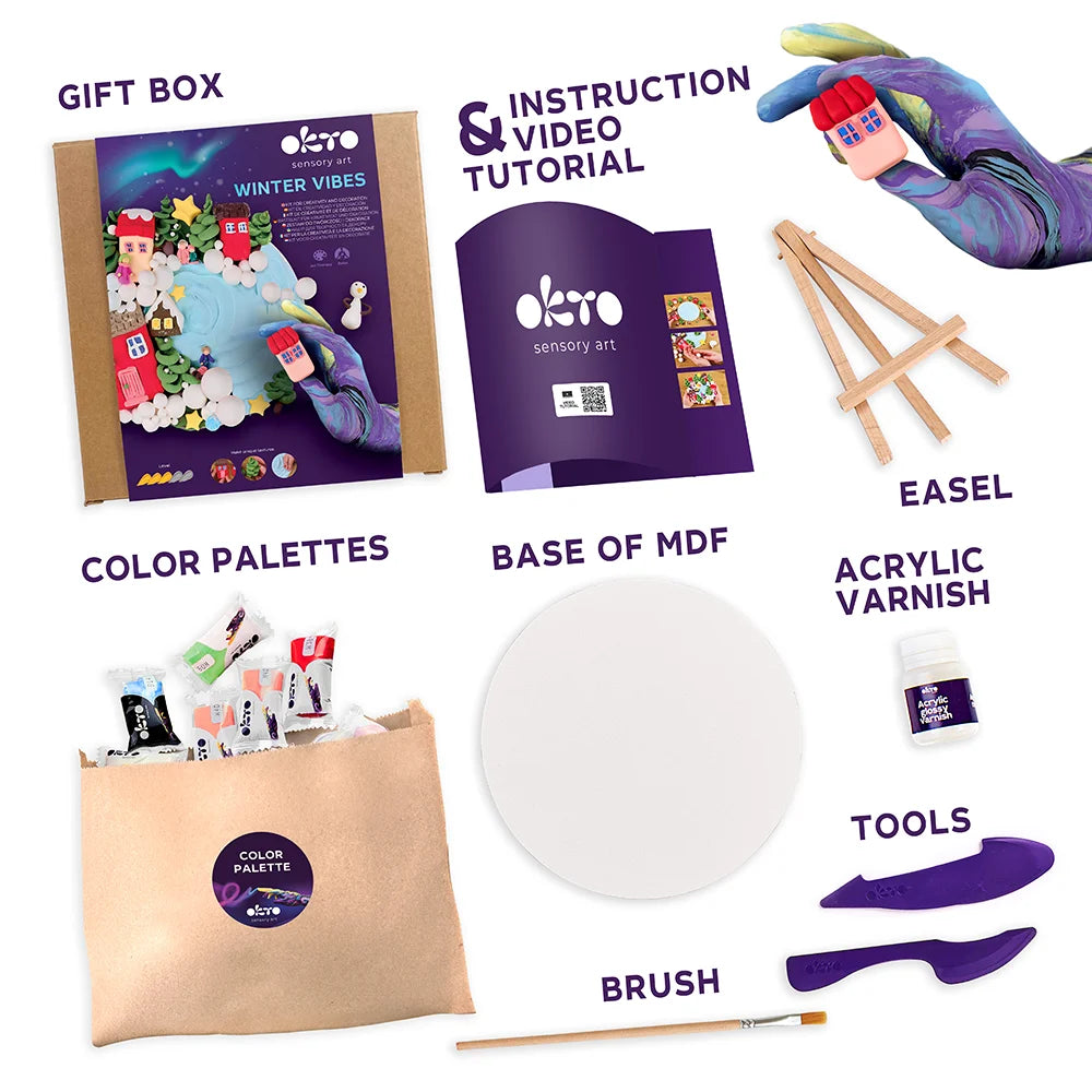 Magia Zimy w 3D! Zestaw Kreatywny OKTO Clay – Zimowy Nastrój