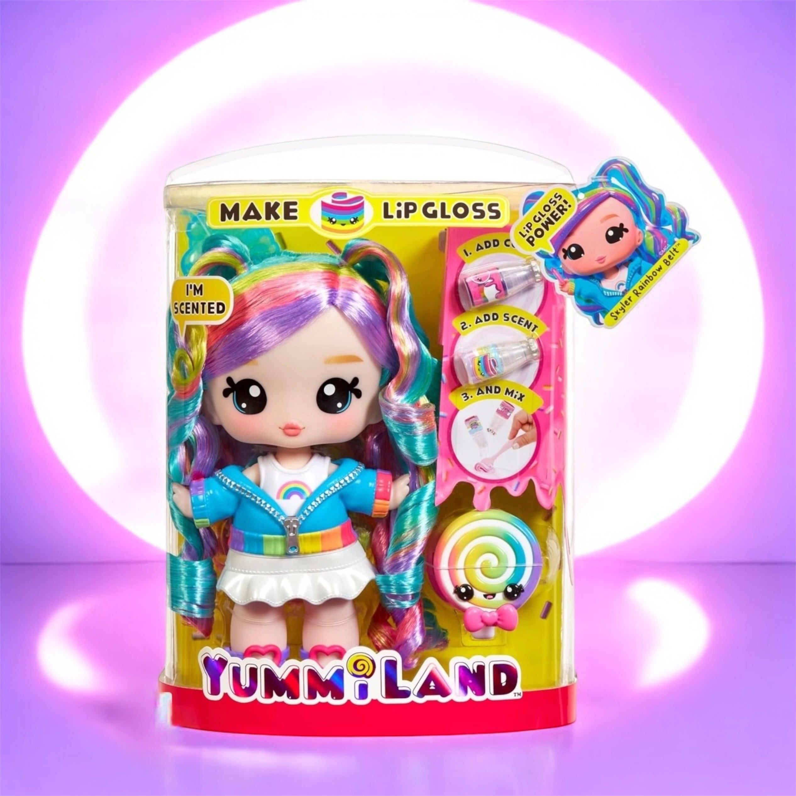 Yummiland Large Doll – Skyler Rainbow Belt i jej błyszczący sekret!